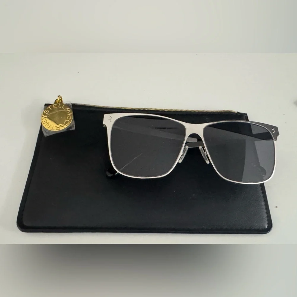 NWT Stella McCartney Men’s Silver Sunglasses Sonnenbrille